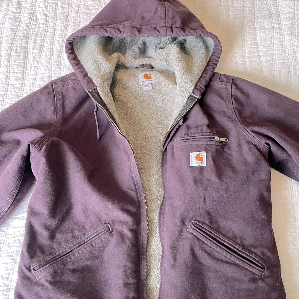 Plum carhartt jacket